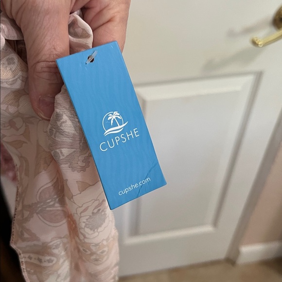 NWT L CUPSHE Floral Pink Dress - Picture 4 of 5